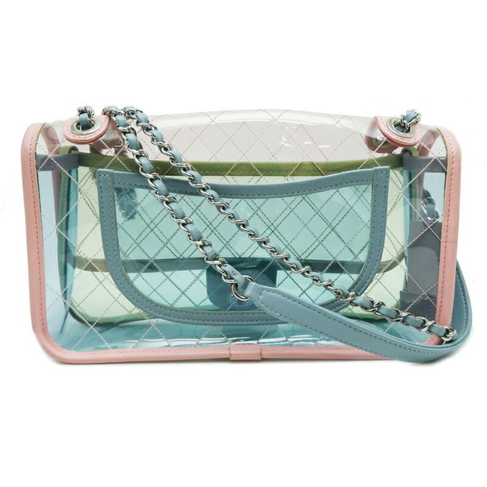 Chanel Multi Vinyl Bag Splash Shoulder Coco Chain Matelasse